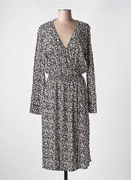 Robe mi-longue manches longues manches longues noir LES TROPEZIENNES PAR M.BELARBI femme