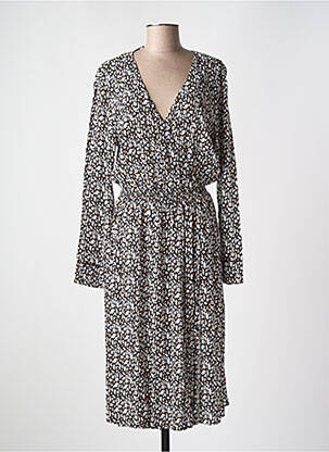 Robe mi-longue manches longues manches longues noir LES TROPEZIENNES PAR M.BELARBI femme
