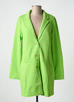 Manteau long coupe cintrée sans capuche vert STREET ONE femme