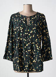Blouse col rond manches longues noir STREET ONE femme