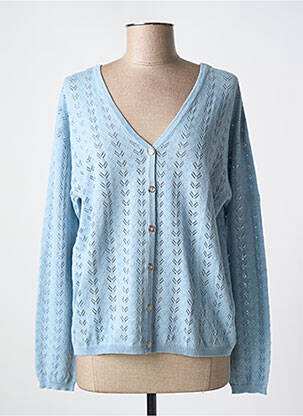 Gilet manches longues bleu BREIZH ANGEL pour femme