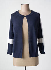 Gilet manches longues bleu GEISHA pour femme seconde vue