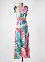 Robe longue rose GEISHA pour femme seconde vue