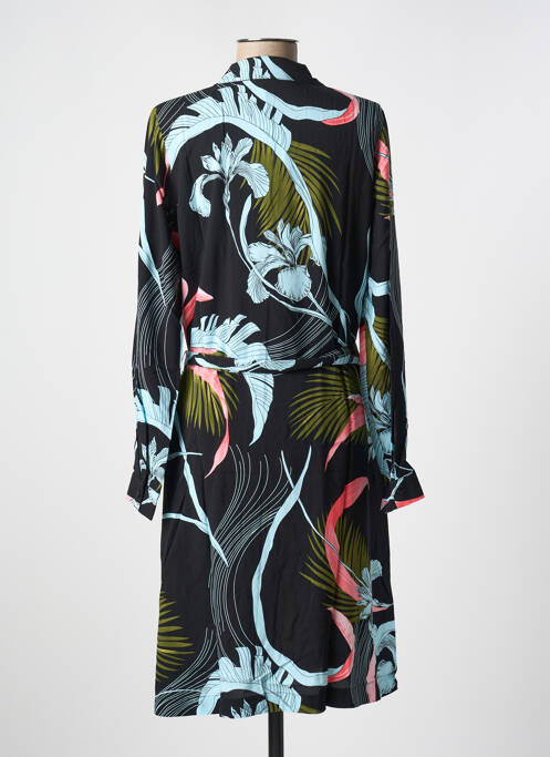 Robe mi-longue noir GEISHA pour femme