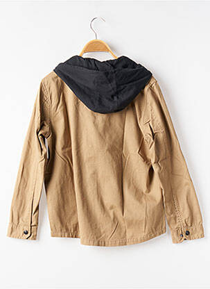 Veste casual fermeture pressionnée marron GARCIA garçon