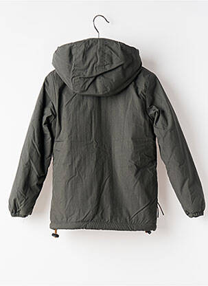 Parka poches a capuche vert J&JOY garcon