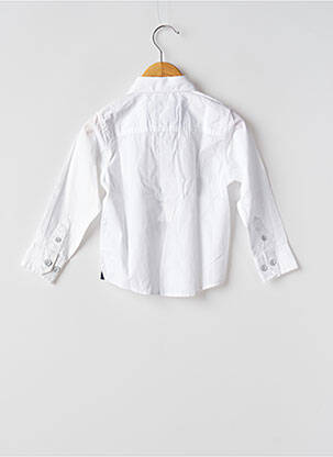 Chemise manches longues tissage popeline blanc GARCIA garçon