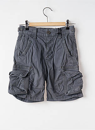 Bermuda multipoches taille ajustable gris J&JOY garçon