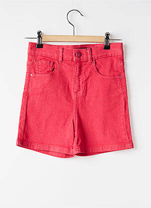 Short stretch taille ajustable rouge GUESS fille