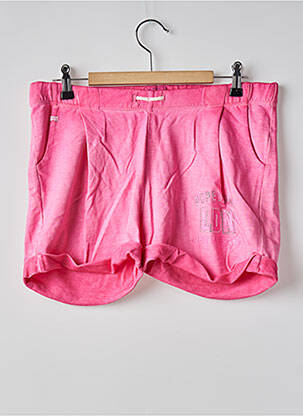 Short stretch taille élastique rose PEPE JEANS fille