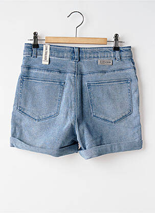 Short tissage denim taille haute bleu WAY (WAY ARE YOU) BY IKKS femme
