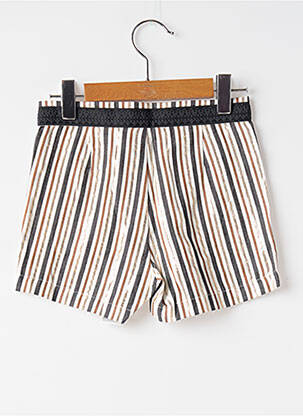Short poches taille ajustable beige IKKS fille