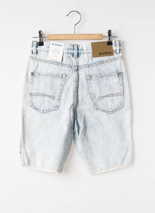 Bermuda fermeture zippée sous rabat boutonné taille ajustable bleu GARCIA garcon