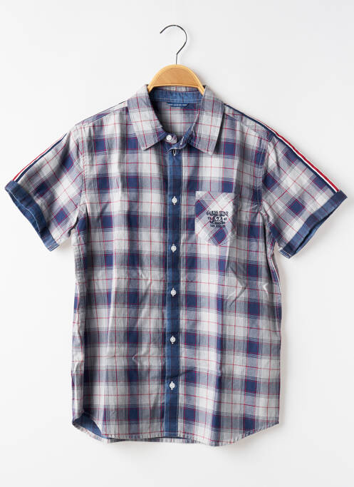 Chemise manches courtes bleu GUESS pour garçon