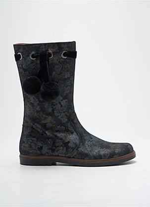 Bottes impression talon bas gris ROMAGNOLI fille