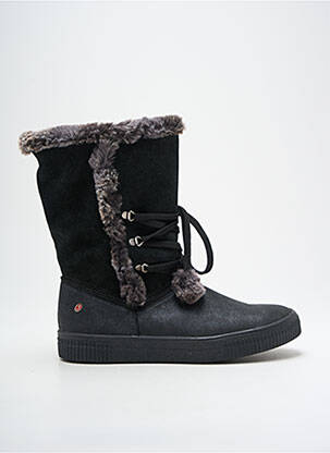 Bottines/boots fourrée talon plat jusqu'à 3cm noir GBB femme