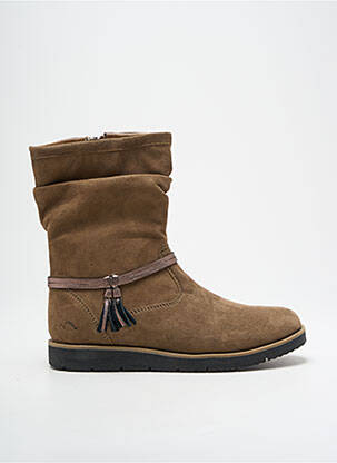 Bottines/boots nubuck bout rond marron NOËL fille