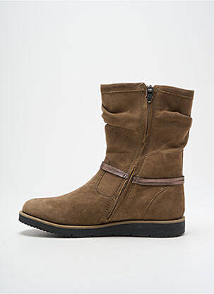 Bottines/boots nubuck bout rond marron NOËL fille
