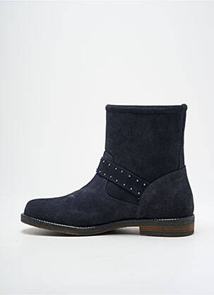 Bottines/boots fourrée talon plat jusqu'à 3cm bleu REQINS femme