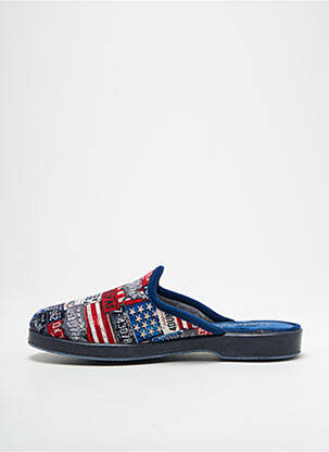 Chaussons/pantoufles tissage velours bout rond bleu BELLAMY garçon