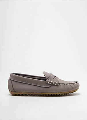 Mocassins bout rond bout rond gris REQINS garçon