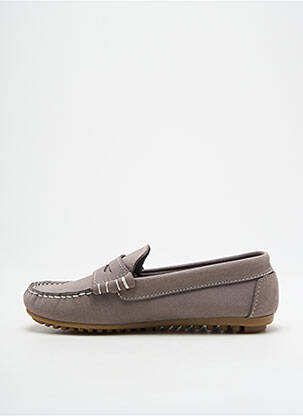 Mocassins bout rond bout rond gris REQINS garçon