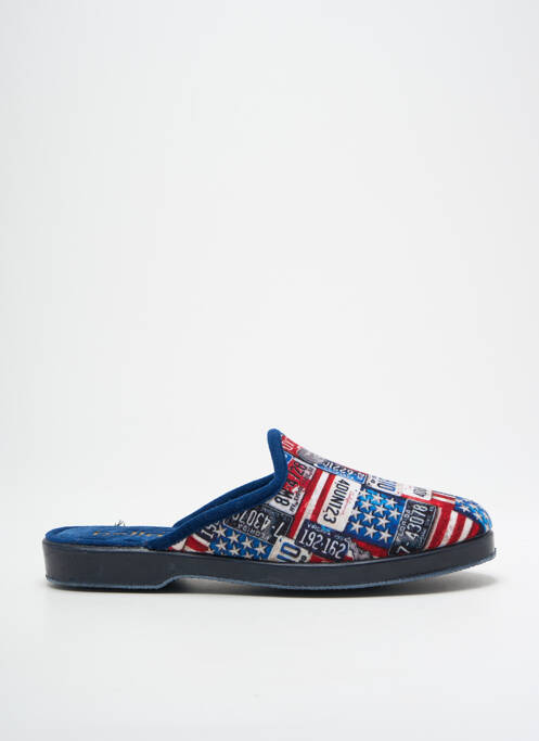Chaussons/pantoufles tissage velours bout rond bleu BELLAMY garcon