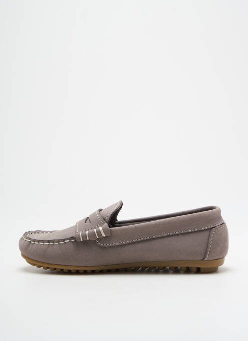 Mocassins bout rond bout rond gris REQINS garcon