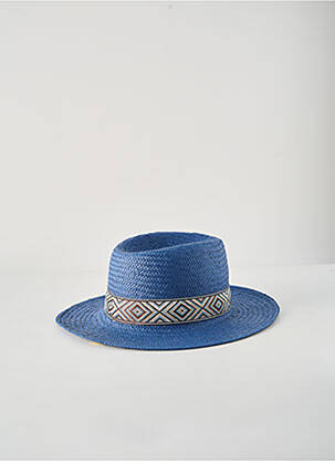 Chapeau imprimé fantaisie bleu MIRALLES homme