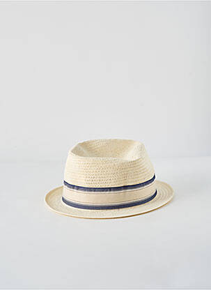 Chapeau imprimé rayures bleu GÖTTMANN homme