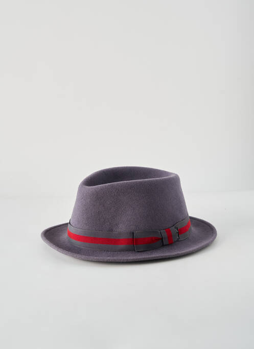 Chapeau gris BERNAL HATS homme
