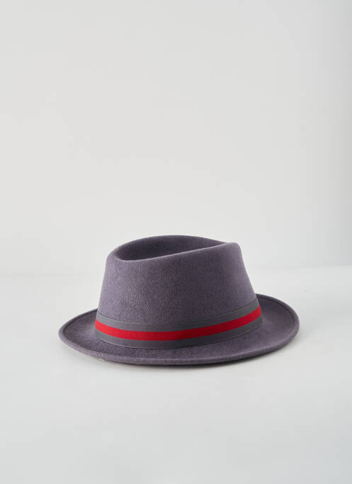 Chapeau gris BERNAL HATS pour homme