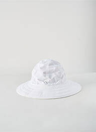 Chapeau imprimé fantaisie blanc TAFFTA femme