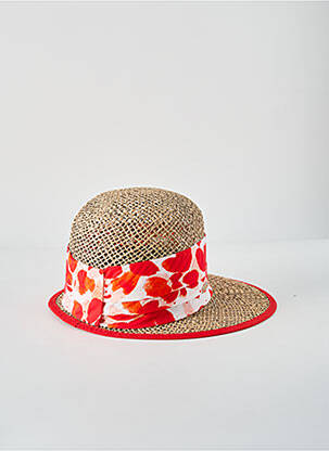 Chapeau rouge SEEBERGER femme