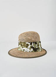 Chapeau tissage popeline vert SEEBERGER femme