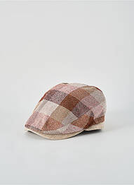 Casquette imprimé carreaux marron FLECHET homme