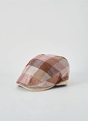 Casquette imprimé carreaux marron FLECHET homme