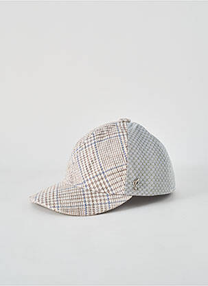 Casquette imprimé carreaux beige FLECHET homme