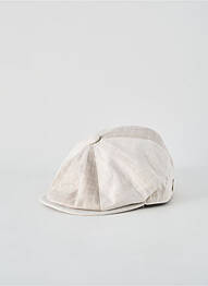 Casquette imprimé carreaux beige FLECHET homme