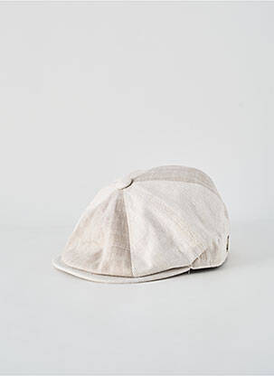 Casquette imprimé carreaux beige FLECHET homme