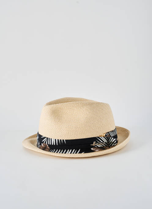 Chapeau tissage popeline noir HERMAN homme