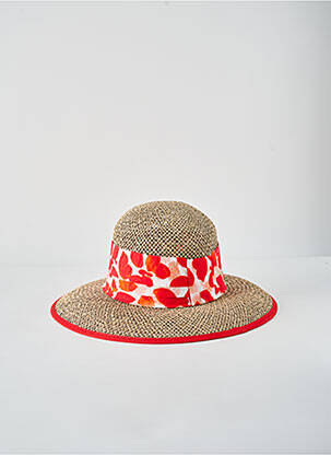 Chapeau rouge SEEBERGER femme