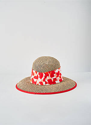 Chapeau rouge SEEBERGER femme