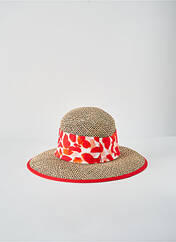 Chapeau rouge SEEBERGER pour femme seconde vue