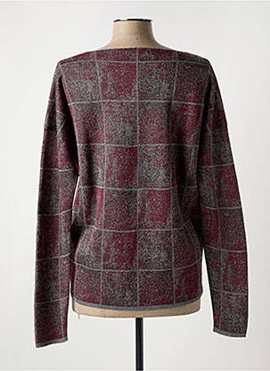 Pull col bateau manches longues rouge SARAH PACINI femme