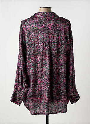 Blouse poignets boutonnés avec fente manches longues rose VIE TA VIE femme
