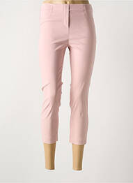 Jegging tissage popeline taille normale rose LAUREN VIDAL femme