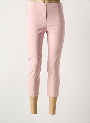 Jegging tissage popeline taille normale rose LAUREN VIDAL femme