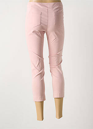 Jegging tissage popeline taille normale rose LAUREN VIDAL femme