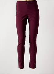 Pantalon slim violet LAUREN VIDAL pour femme seconde vue